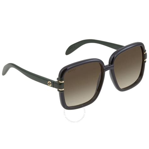 gucci guccissima medium brown sunglasses|gucci brown square ladies sunglasses.